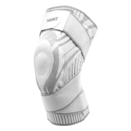AOLIKES 1PC Compression Crossfit Elastic Sport Knee Sleeve with Long Straps Knee Brace with Silicone Gel for Basketabll Cycling