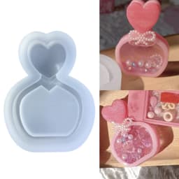 Resin Shaker Molds Silicone Resin Casting Molds Epoxy Quicksand Molds for DIY Pendant Charms Jewelry Making Accessories