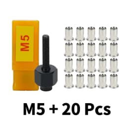 21pcs Hand Rivet Nut Gun Stainless Nuts Set Riveter Tool M3 M4 M5 M6 M8 M10 For Rivet Nut Gun Riveting Riveter Tool
