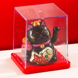 2inch Mini Lucky Cat Ornament Solar Powered Claws Movable Lucky Cat Decoration For Desk Table Counter Bring Fortune Ornaments