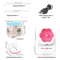 Essential Jewelry Making Device Electric Bead Spinner Automatic Bracelet Beading Machine Handheld Bead Stringing Dropship