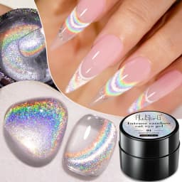 AWStorG Hema Free Poly Nail Gel 30ML Acrylic Gel Finger Extension Transparent Nail Art Extension Quick Building Soak Off UV