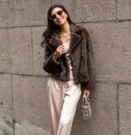 Women's 100% Genuine Mink Fur Jacket Winter Warmth Fashion European Street Style