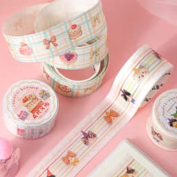 Journal GO 2M Lovely Cat Party Washi Tapes Craft Supplies DIY Scrapbooking Planner JournalingCard Making Decorative Plan Sticker
