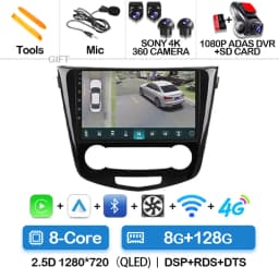 Android 15 Car Radio For Nissan Qashqai 2 J11 X-Trail T32 Rogue 2013-2021 QLED BT GPS DSP 4G LTE Autoradio Navigation 5G WIFI