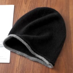 Winter Hat Regardless of Gender 100% Merino Wool Knitted 2024 New Women's Soft Warm Bean Hat Fashion Outdoor Curly-brimmed Hat