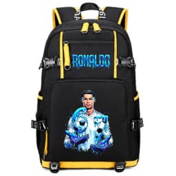 CR7 Ronaldo 67 Print Large Capacity Backpack for Students Teens Kids School Travel Daypack