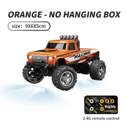 1/64 RC Car 2.4G Remote Control Mini Speed Off-road Climbing Car Alloy Desktop Vehicle with LED Light Toy for Kids Small Gifts
