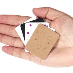50pcs 3.8x4.8cm Display Card for Earrings Ear Studs Blank Kraft Paper Tags
