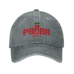 Preppy Cherry PACHA IBIZA Baseball Cap Unisex Washed Cotton Denim Hats Outdoor Travel Sun Protecter Cap Snapback Hat All Season