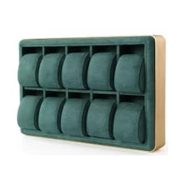 10 Grids Watch Storage Box Metal Round Edge Jewelry Organizer Tray Men's and Women's Wrist Watch Display Prop