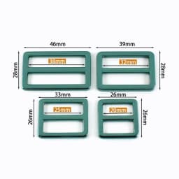 5/10Pcs 20/25/32/38mm Metal Tri-Glide Slider Clasp Bag Straps Buckles Handbag Backpack Strap Adjust Buckle DIY Bags Accessories