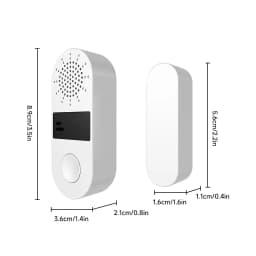 Tuya WiFi/Zigbee Door Window Sensor 130DB Sound Light Alarm Wireless Door Detector SmartLife APP Remote Control for Google Home