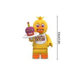 Cute Cartoon Game Figure Bricks Freddy Bonnie Chica Miniatures Kawaii Bonnie Bear Desktop Ornament Birthday Party Favors Gift
