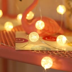 LED Garlands Light Battery-Operated Copper Wire Crack Ball Garland Christmas Wedding Party Bedroom Decor Fairy Light String