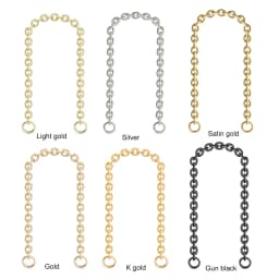 1PC 24MM Thick Round Aluminum Chain With Spring Ring Light Weight Bags Strap Bag Handles Chain For Bag Accessory Handbags Straps