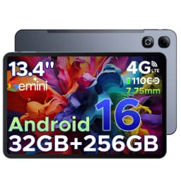 DOOGEE Tab G6 Max Tablet PC Android 16 13.4'' Display 32GB RAM(6GB+26GB) 256GB ROM 11000mAh Battery UNISOC T7280 Dual Speakers