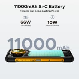 DOOGEE S200 Ultra 5G AI Rugged Phone 6.72" Dimensity 7400 48GB RAM (12+36) 1TB ROM 11000mAh Battery Android 15 NFC Smart phones