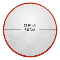 Convex Road Mirror,30/45/60cm Convex Mirror Unbreakable Road Traffic Safety Mirror,130 Degree Wide Angle Blind Spot Mirror
