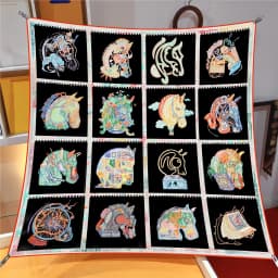 New Summer Air-conditioned Room Warm Square Scarf French Fashion Women's Shawl Gift Fashion Trend Headscarf