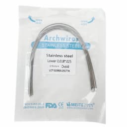 10pcs/pack Dental Orthodontic Stainless Steel Round/Rectangular Wire Ovoid Form Dentist Material Dental Arch Wire