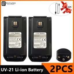Baofeng UV-21 Pro V2 Li-ion Battery Original High Capacity DC 8.4V Type-C Charge UV21 Pro BL-21UV Battery For UV21 Walkie Talkie