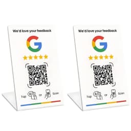 NFC215 Programmable for Google Review Card NFC Station Table 13.56Mhz QR code can be independently set to link Standing Card