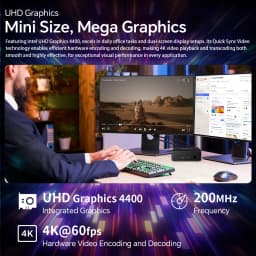 SOYO Mini PC Y5 Intel I3 4th Gen CPU 8GB RAM 128GB ROM Windows 10 WiFi BT4.2 Desktop Computer