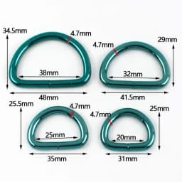 5/10Pcs 20/25/32/38mm D Ring Metal Buckles Webbing for Bag Strap Handbag Loop Connect Hook Dog Collar Clasp Bags Accessories