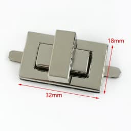 1-5Pc Metal Square Lock Buckle Handbag Turn Twist Locks Clasp Purse Closure Toggle Latch Buckles DIY Bag Replacement Accessories