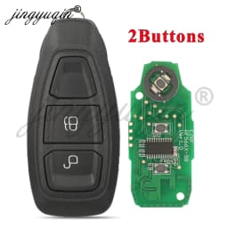 jingyuqin Car Remote Key For Ford Focus Fiesta C-Max Mondeo Ecosport Galaxy Kuga Smart Keyless 2/3Button 4D63 433MHz KR55WK48801