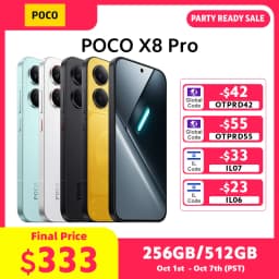 POCO X8 Pro Smartphone Global Version Dimensity 8500-Ultra NFC 6.59'' 1.5K Display 100W HypeCharge 6500mAh 50MP Camera 5G NFC
