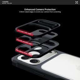 XUNDD Case For iPhone 18 Pro Max 18 Pro MagSafe Magnetic Stand Shockproof Clear Airbag PC TPU Cover Camera Lens Protection Shell