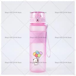 Bubu Dudu Water Bottle Yier Bear Panda Girl Boy Large Capacity Sports Kettle Transparent Cold Water Cup Outdoor Portable 550ml