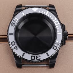 PVD Black NH35 40mm Men's Watch Case Sapphire For SUB Seiko NH35 NH36 NH38 NH34 Miyota 8215 ETA 2824 Movement Yacht-Master 20ATM