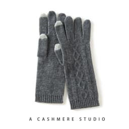 Winter High-Quality Cashmere Touch Screen Gloves Women Soft Warm Stretch Knit Mittens Full Finger Guantes Female Crochet Luvas