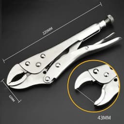 Locking Pliers Set CRV Lock Pliers Curved Jaw Pliers Straight Long Nose C Clamp Locking Clamp Multi-function Welding Tools