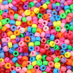 1000pcs 6x9mm Multi-Colored Large Hole Pony Beads DIY Jewelry Making Supplies For Kids Crafts Keychains Friendship Bracelet Bead