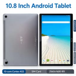 10.8' Screen 8GB RAM 128GB ROM X20L Android 10 CPU MT6797 Processor, 10-core Cortex-A53 2G 3G 4G Calls 2560x 1600 Pixels