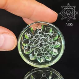 Customized Magic Pattern 4000cc Health Bio-Plate with Gaussian Mini Flat Bio-Glass Plate Gift for Improved Blood Circulation