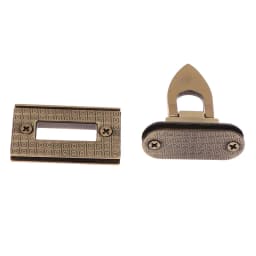 Metal Square Oval Twist Lock Tiny Bag Turn Lock Twist Lock Clasp Leather Craft Women Bag Handbag Shoulder Bag Purse DIY Hardware