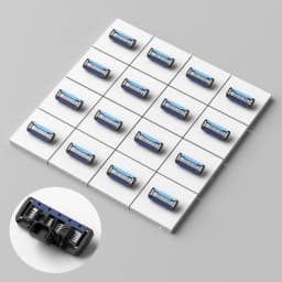 Colorlamb Men Razor Blades Set 4-16 PCS 5 Blades Martensitic Stainless Steel Refill Cartridges with Trimmer for Manual Shaver