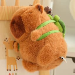 Cute Capybara Pendant Keychain Pufferfish Plush Toy Soft Doll Gifts Carry-on Bag Kawaii Pendant Creatuve Fluffty Animal Kid Gift