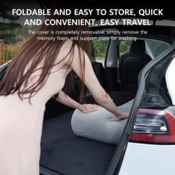 Car Mattress for Camping Trunk Memory Foam Mattress Foldable Memory Foam Car Bed Non-Slip Design for Tesla Model Y 3 2021-2026
