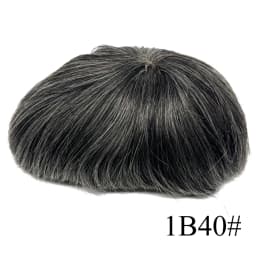 Full French Lace Bleach Knots Hairline Replacement System Toupee - Hair Replacement System for Natural Look Hair Extensions