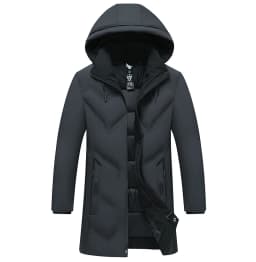 Top Grade Designer New Brand Men Parka Jacket Thick Casual Fashion Windbreaker Hooded Bubble Coats Long Mens Clothes 2026