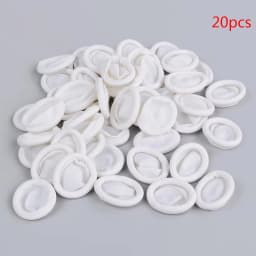 20/100pcs Disposable Anti Static Rubber Latex Finger Cots Eyebrow Extension Gloves Practical Off Tool Accessories