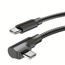 90 Degree Dual USB C Fast Charge Elbow Cable For iPhone 15 16 17 Pro Max Samsung Xiaomi Redmi POCO Type C Quick Charging Cables