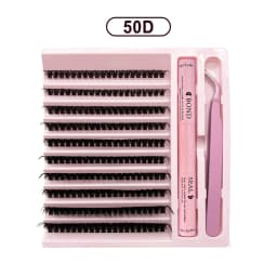 Lashes Clusters Set Extensions Kit Fake eyelashes Mix Lash Clusters with Lash Bond Seal and Lash Applicator Tool Makeup