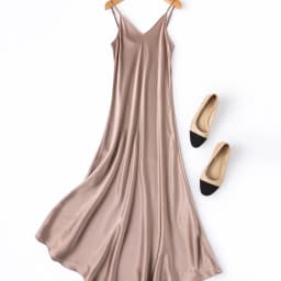 TAJIYANE 100% Mulberry Silk 21 Mommes Long Dresses Woman Summer 2025 New Satin Slip Dress Many Colors Ladies Clothes платье